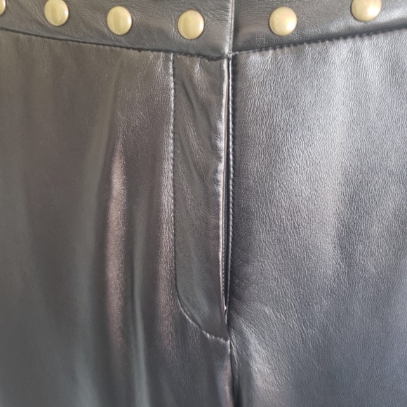 Black LEATHER pants!  Soft, gorgeous - Picture 2 of 15